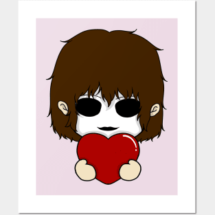 masky valentine chibi Posters and Art